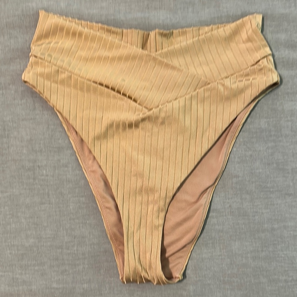 Aerie High-Waisted Ribbed Bikini Bottom
